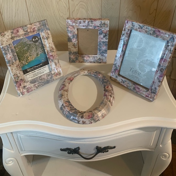 Pretty Upcycled Shabby Chic Picture Frame Lot -****4 - Picture 1 of 11